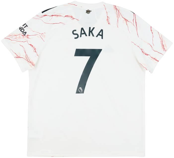 2020-21 Arsenal Away Shirt Saka #7 - 9/10 - (XL)