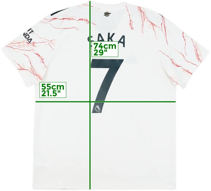 2020-21 Arsenal Away Shirt Saka #7 - 9/10 - (XL)