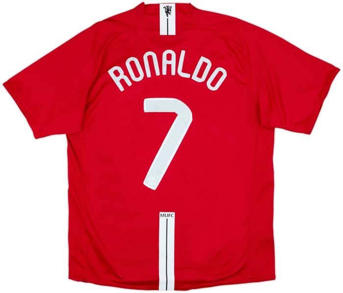 2007-09 Manchester United Home Shirt Ronaldo #7 - 6/10 - (L)
