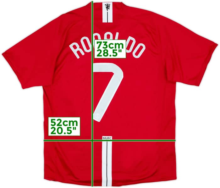 2007-09 Manchester United Home Shirt Ronaldo #7 - 6/10 - (L)