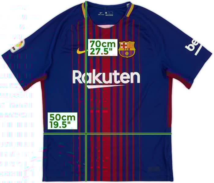 2017-18 Barcelona Home Shirt - 5/10 - (M)