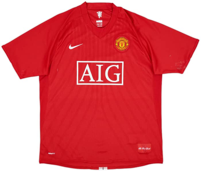 2007-09 Manchester United Home Shirt Ferdinand #5 - 5/10 - (L)