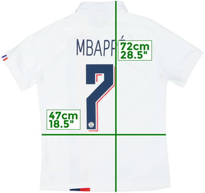 2019-20 Paris Saint-Germain Authentic Third Shirt Mbappe #7 - 8/10 - (M)