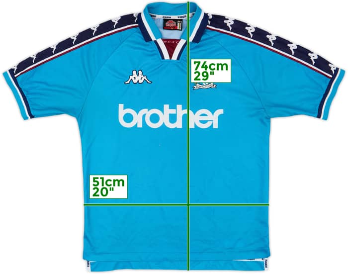 1997-99 Manchester City Home Shirt - 6/10 - (M)