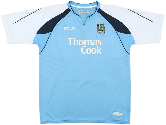 2006-07 Manchester City Home Shirt Dunne #22 - 6/10 - (L)