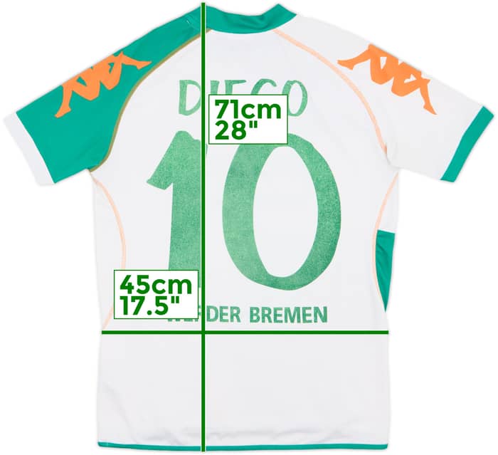 2006-07 Werder Bremen European Home Shirt Diego #10 - 5/10 - (M)