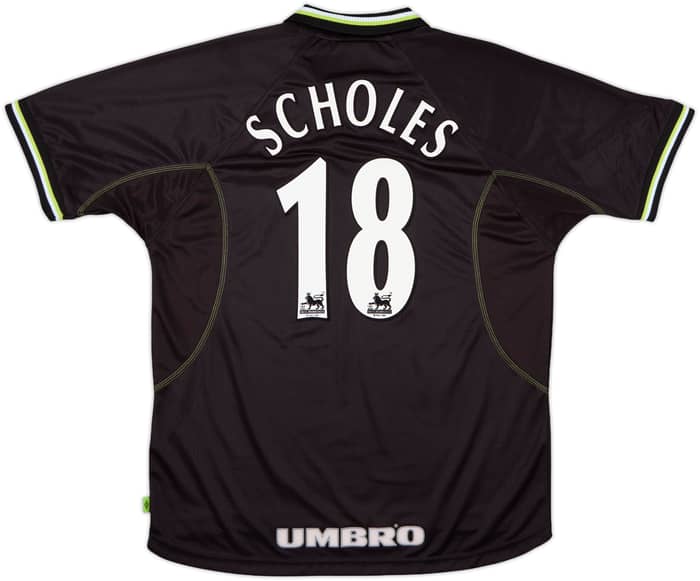 1998-99 Manchester United Third Shirt Scholes #18 - 8/10 - (XL)