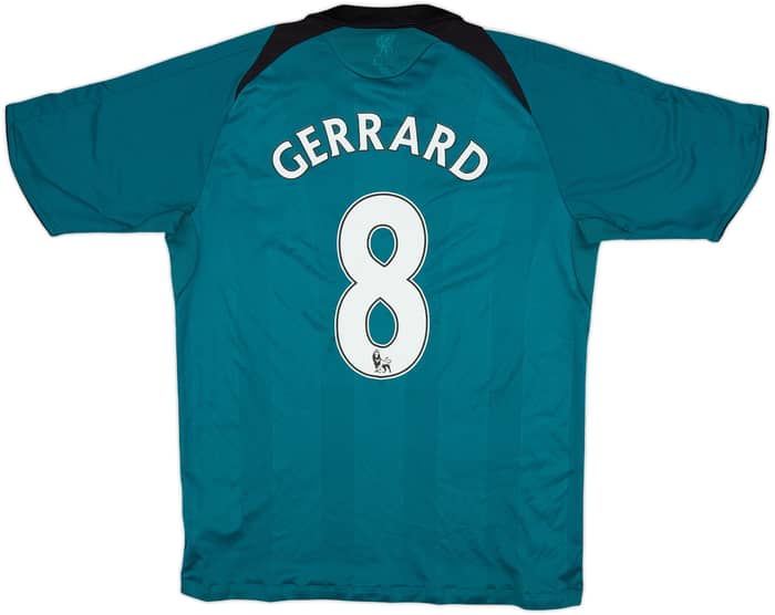 2008-09 Liverpool Third Shirt Gerrard #8 - 8/10 - (XL.Boys)