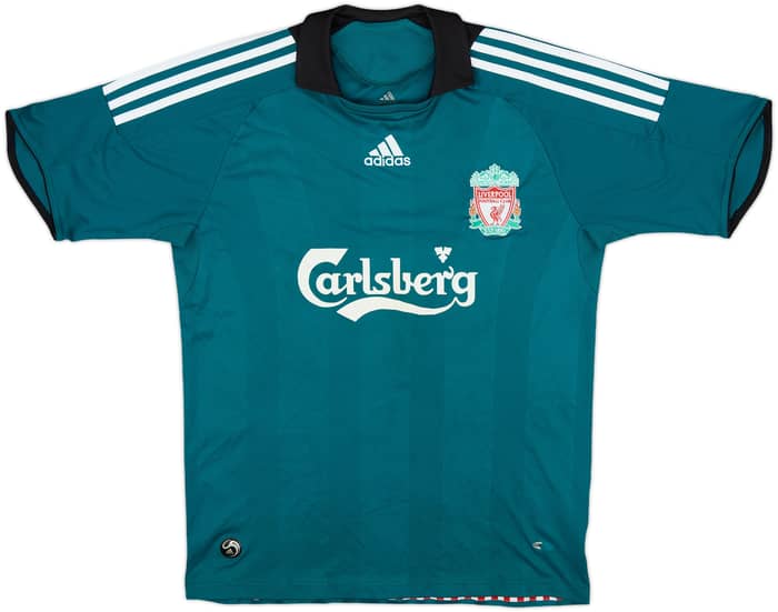 2008-09 Liverpool Third Shirt Gerrard #8 - 8/10 - (XL.Boys)