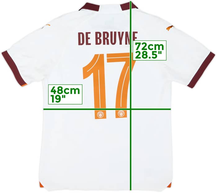 2023-24 Manchester City Player Issue Away Shirt De Bruyne #17 - 9/10 - (S)