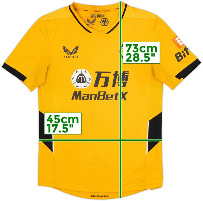 2021-22 Wolves Home Shirt - 5/10 - (S)