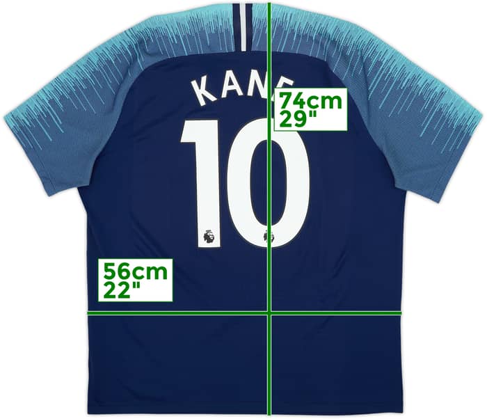 2018-19 Tottenham Authentic Away Shirt Kane #10 - 8/10 - (XL)