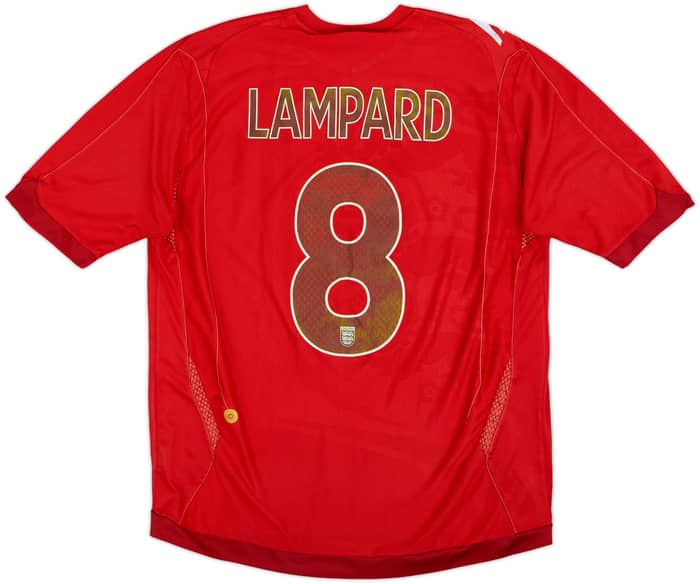 2006-08 England Away Shirt Lampard #8 - 5/10 - (L)