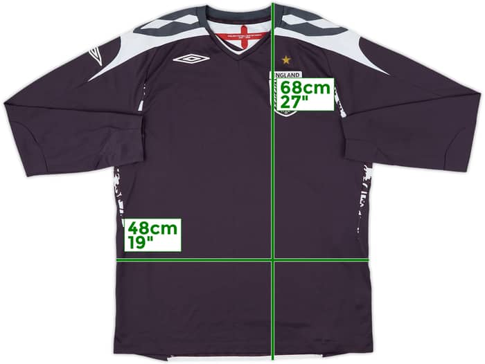 2007-09 England GK Shirt - 5/10 - (L)