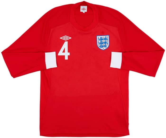 2010-11 England Away L/S Shirt Gerrard #4 - 8/10 - (L)
