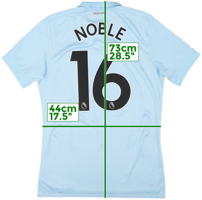 2017-18 West Ham Third Shirt Noble #16 - 8/10 - (S)