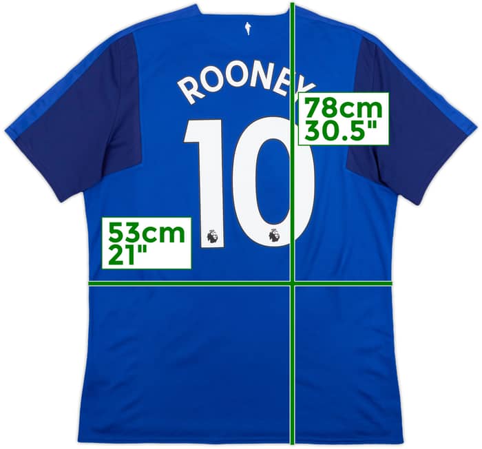 2017-18 Everton Home Shirt Rooney #10 - 9/10 - (XL)