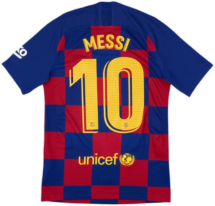 2019-20 Barcelona Authentic Home Shirt Messi #10 - 10/10 - (S)