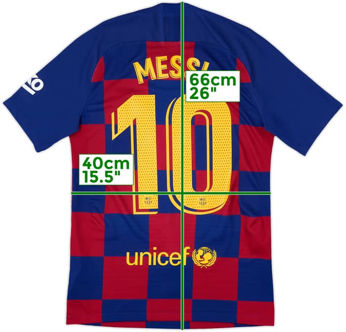 2019-20 Barcelona Authentic Home Shirt Messi #10 - 10/10 - (S)