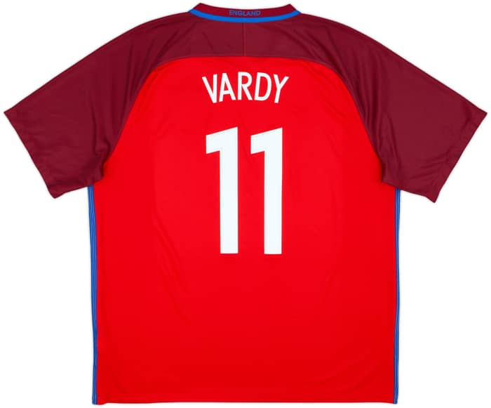2016-17 England Away Shirt Vardy #11 - 8/10 - (XXL)