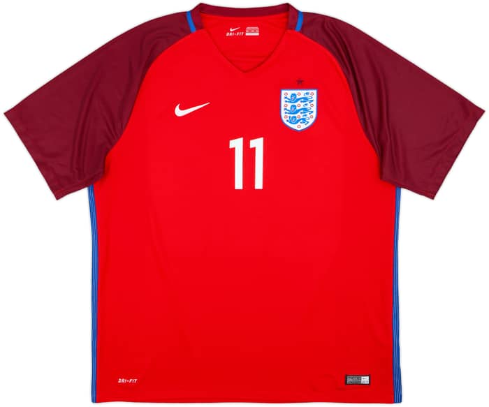 2016-17 England Away Shirt Vardy #11 - 8/10 - (XXL)