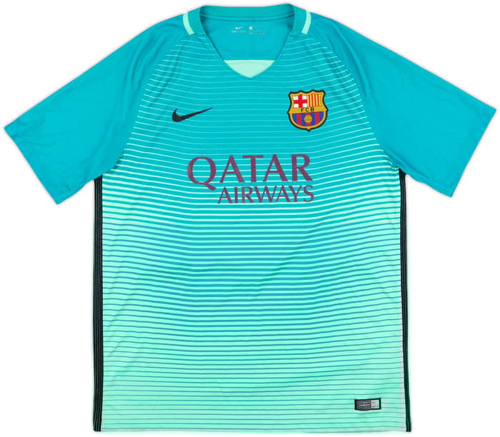 2016-17 Barcelona Third Shirt Suarez #9 - 7/10 - (L)