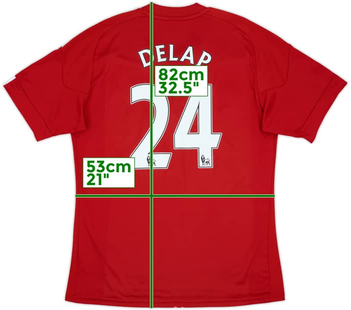 2010-11 Stoke City Home Shirt Delap #24 - 6/10 - (L)