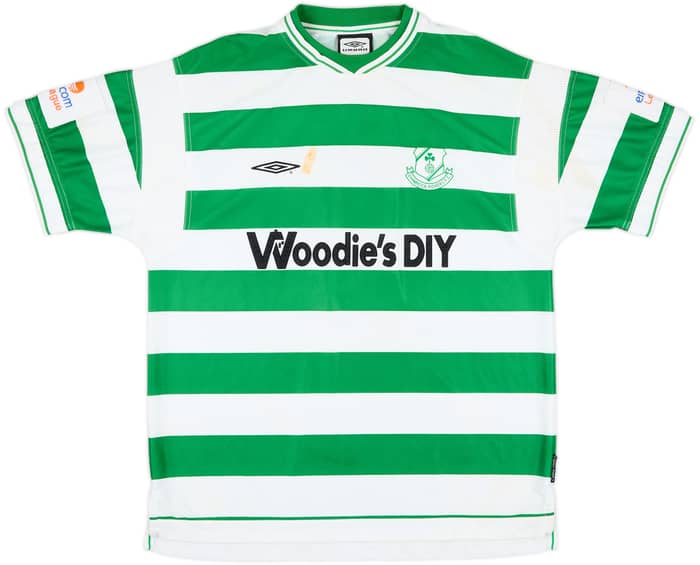 1999-01 Shamrock Rovers Match Issue Home Shirt #6