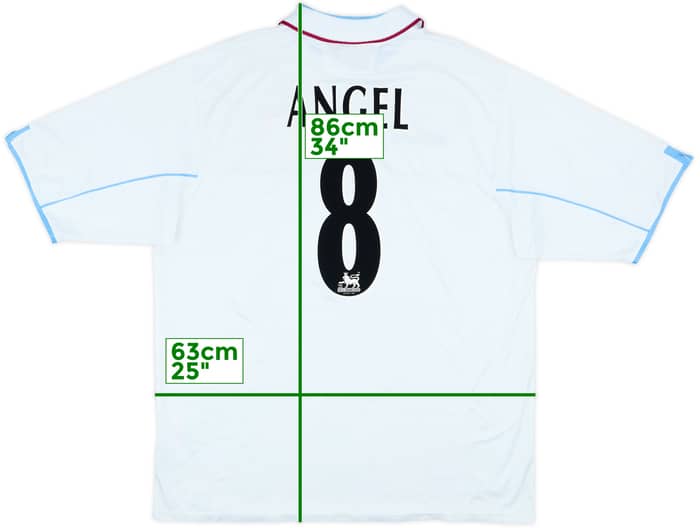 2002-03 Aston Villa Away Shirt Angel #8 - 8/10 - (XXL)