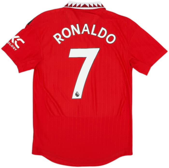 2022-23 Manchester United Authentic Home Shirt Ronaldo #7 - 8/10 - (S)
