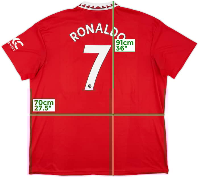 2022-23 Manchester United Home Shirt Ronaldo #7 - 9/10 - (3XL)