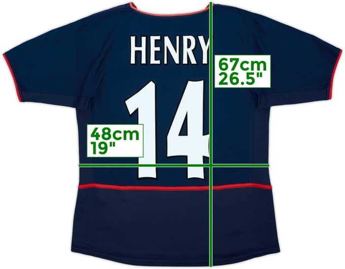 2002-04 Arsenal Away Shirt Henry #14 - 6/10 - (XL.Boys)