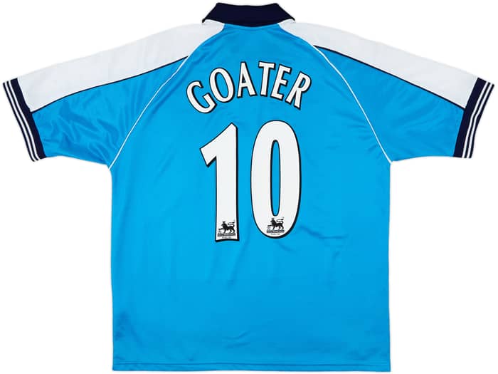 1999-01 Manchester City Home Shirt Goater #10 - 8/10 - (L)