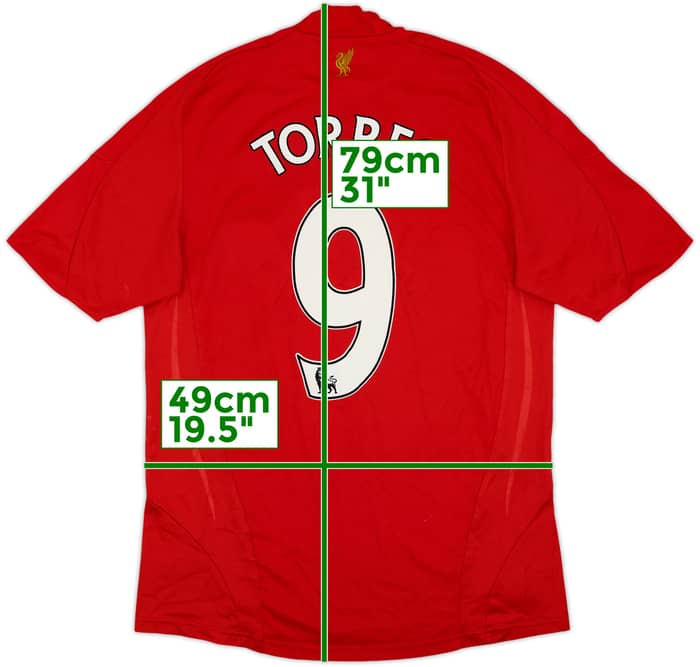 2008-10 Liverpool Home Shirt Torres #9 - 6/10 - (M)