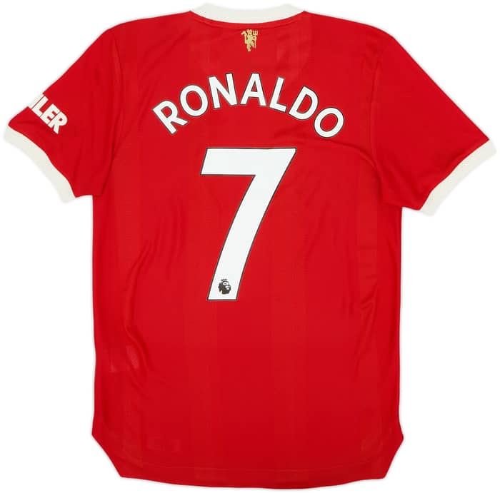 2021-22 Manchester United Authentic Home Shirt Ronaldo #7 - 8/10 - (S)