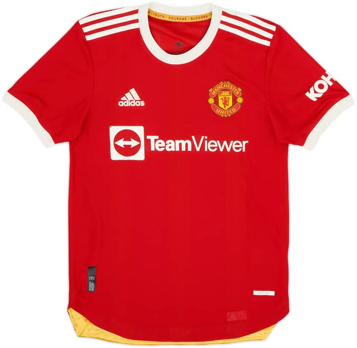 2021-22 Manchester United Authentic Home Shirt Ronaldo #7 - 8/10 - (S)