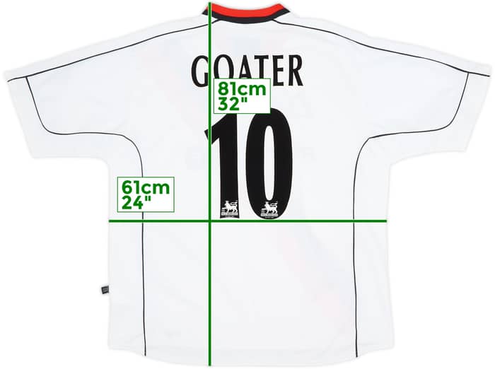 2002-03 Manchester City Away Shirt Goater #10 - 10/10 - (XL)