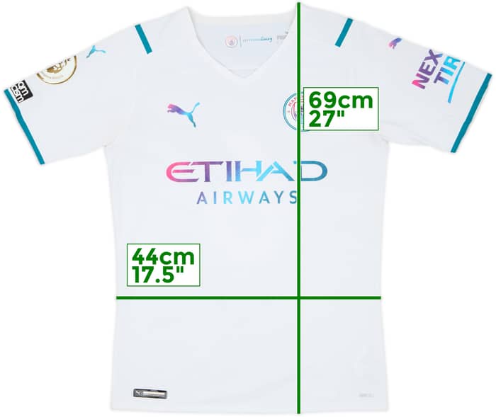 2021-22 Manchester City Away Shirt #6 - 7/10 - (M)