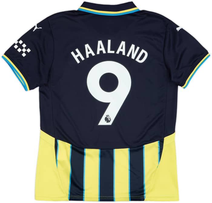 2024-25 Manchester City Away Shirt Haaland #9 - 8/10 - (M)