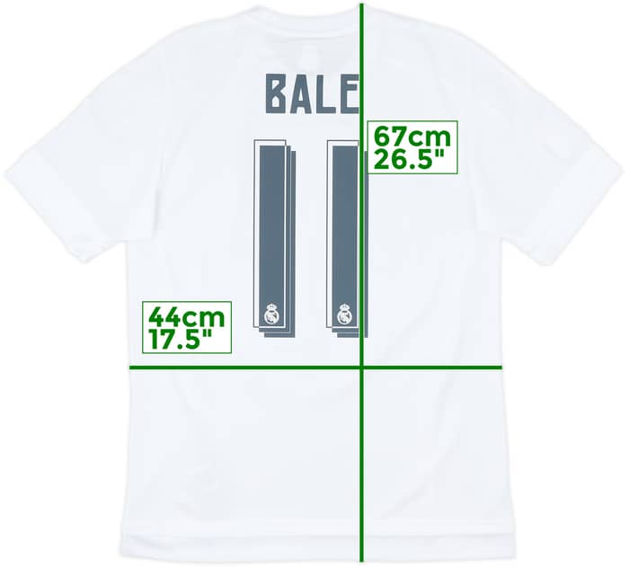 2015-16 Real Madrid Home Shirt Bale #11 - 7/10 - (M)