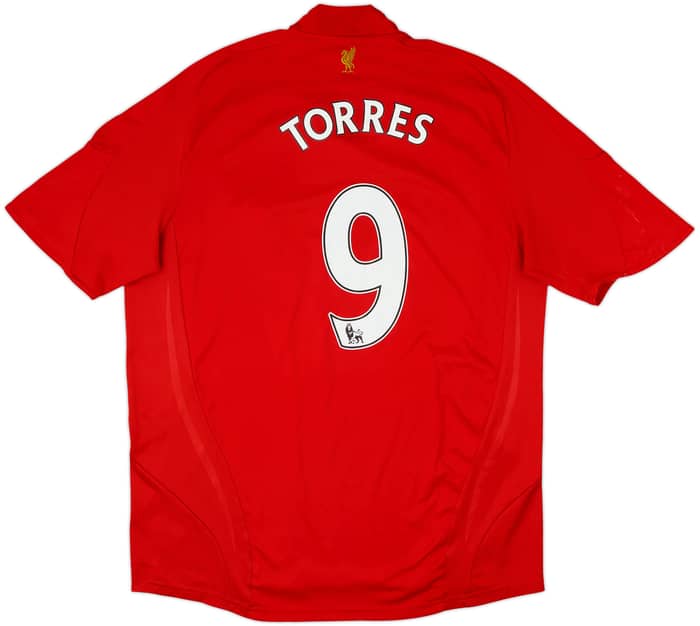 2008-10 Liverpool Home Shirt Torres #9 - 6/10 - (XL)
