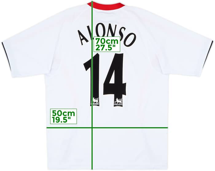 2005-06 Liverpool Away Shirt Alonso #14 - 8/10 - (L)