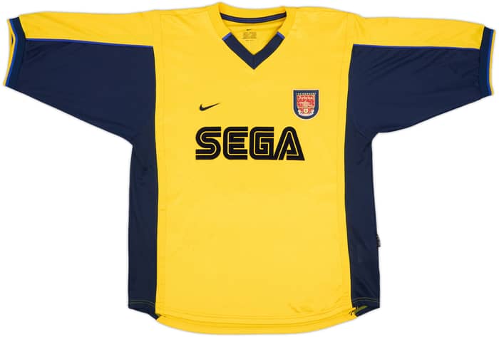 1999-01 Arsenal Away Shirt Bergkamp #10 - 8/10 - (L)