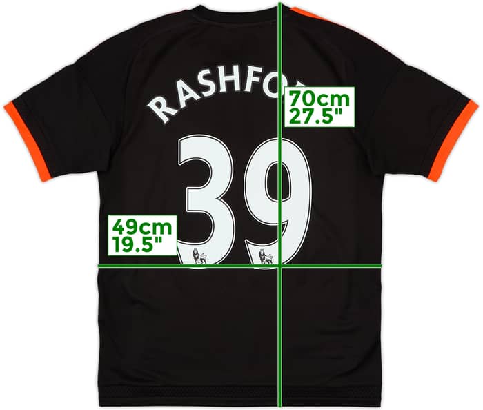 2015-16 Manchester United Third Shirt Rashford #39 - 8/10 - (S)