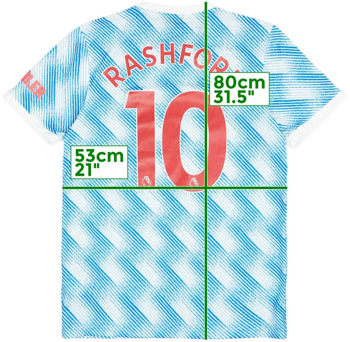 2021-22 Manchester United Away Shirt Rashford #10 - 8/10 - (M)