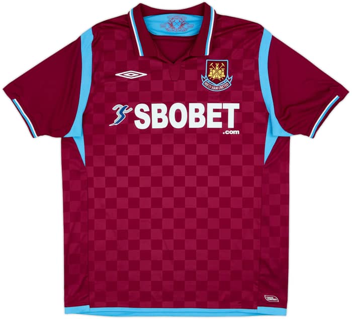 2009-10 West Ham Home Shirt Noble #16 - 9/10 - (L)