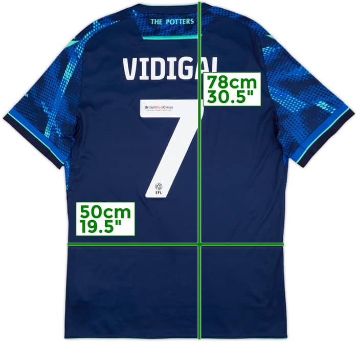 2023-24 Stoke City Away Shirt Vidigal #7 - 10/10 - (XL)