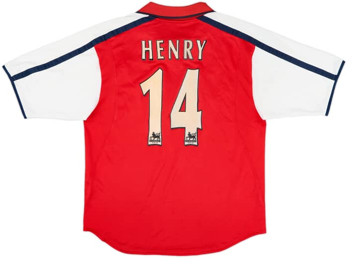 2000-02 Arsenal Home Shirt Henry #14 - 6/10 - (M)