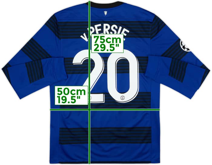 2011-13 Manchester United Away L/S Shirt v.Persie #20 - 8/10 - (M)