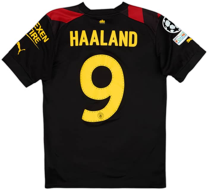 2022-23 Manchester City Away Shirt Haaland #9 - 9/10 - (S)